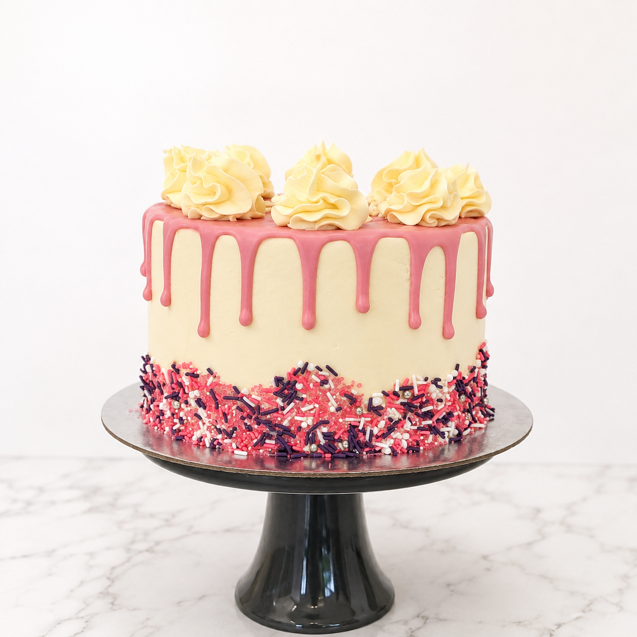 Drip & Sprinkle Cake